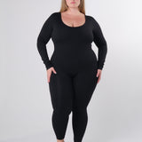 Long-Sleeve Jumpsuit