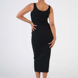 Sleeveless Ribbed Dress