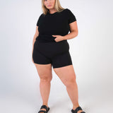 Ribbed Fitted Tee