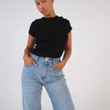 Ribbed Fitted Tee