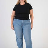 Ribbed Fitted Tee