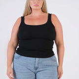 Ribbed Fitted Singlet