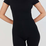 Short-Sleeve Jumpsuit