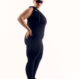 Sleeveless Zip Jumpsuit