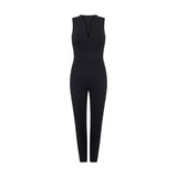 Sleeveless Zip Jumpsuit