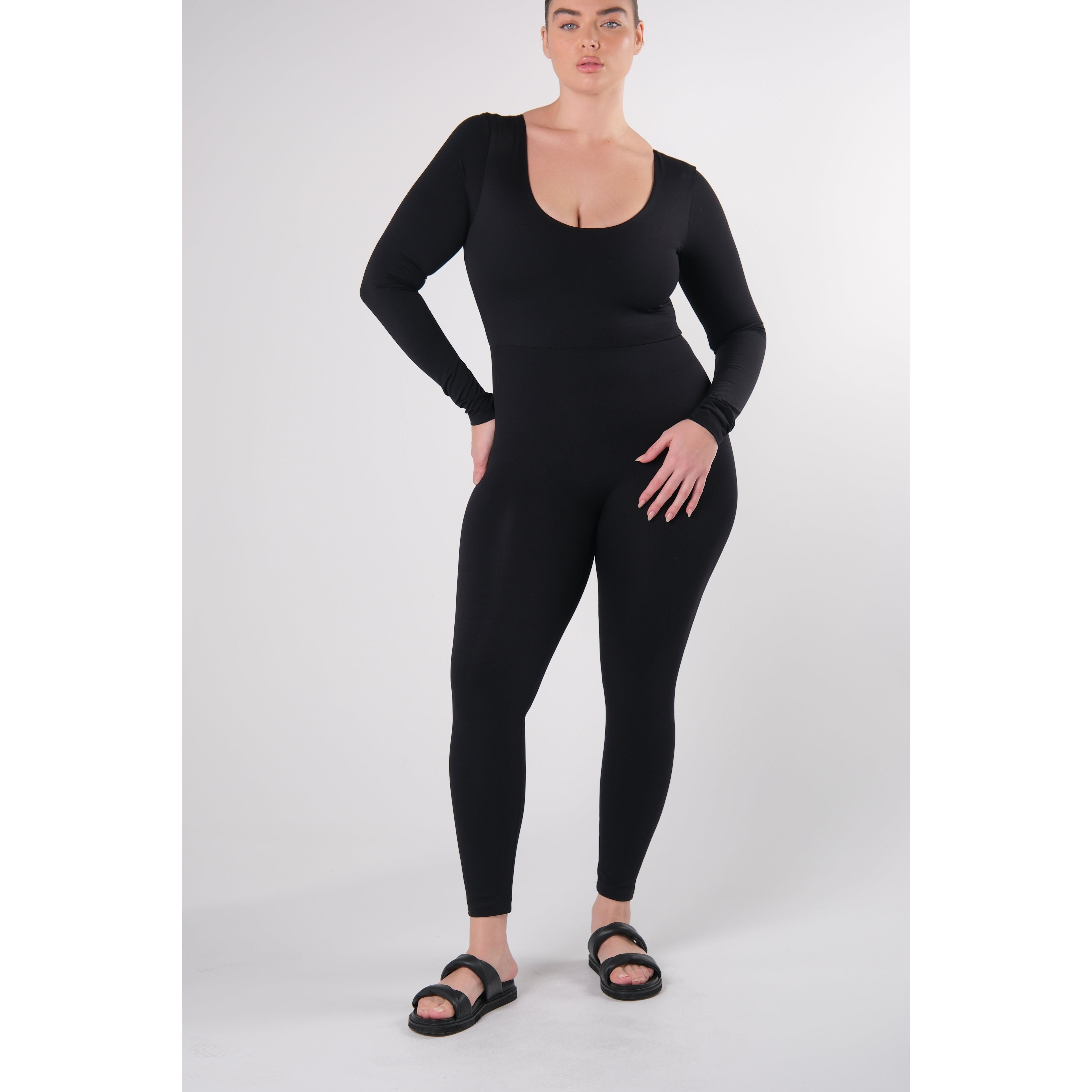 Jora Long Sleeve Bodysuit - Black – Thats So Fetch US