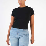 Ribbed Fitted Tee